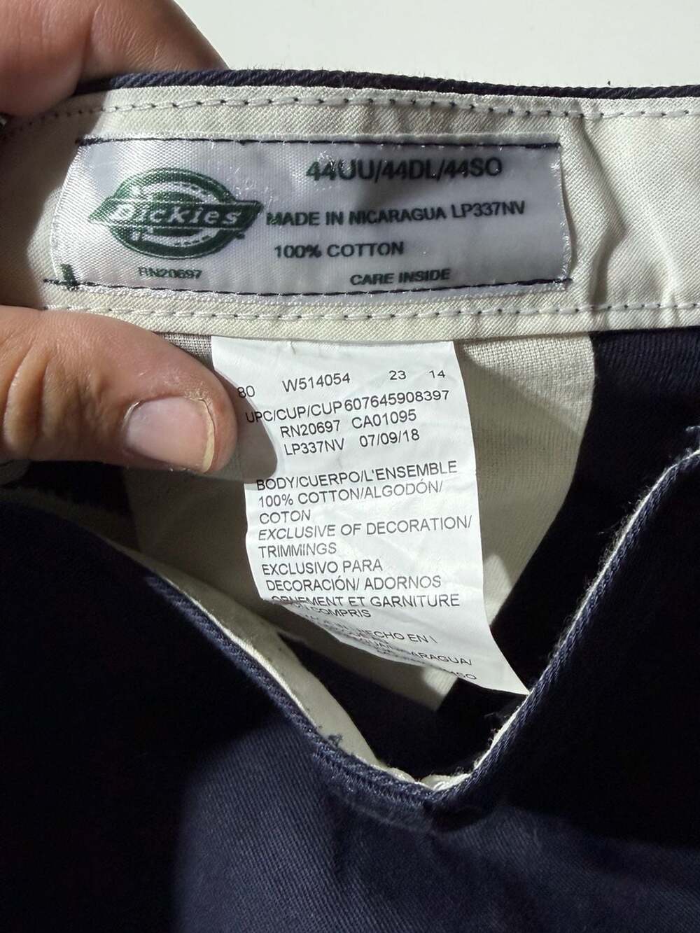 Dickies LP337NV Cargo Work Pants Navy Size 44 - Picture 6 of 6